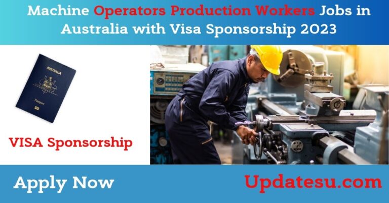 Machine Operators Production Workers Jobs in Australia with Visa Sponsorship 2023
